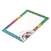 Maltesische Hundepferde mit langhaariger Färbung Notizblock (angewinkelt)