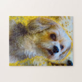 Maltesische Hundezucht. Puzzle (Horizontal)