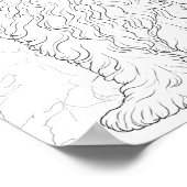 Maltesische Hundfarbe Poster (Ecke)