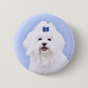 Maltesische Malerei - Niedliche Originalkunst des  Button