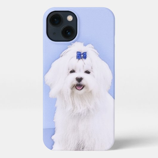 Maltesische Malerei - Niedliche Originalkunst des  iPhone Hülle (Rückseite)
