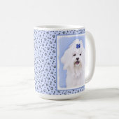 Maltesische Malerei - Niedliche Originalkunst des Kaffeetasse (VorderseiteRechts)