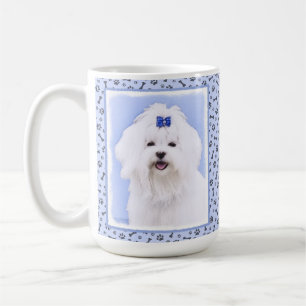 Maltesische Malerei - Niedliche Originalkunst des  Kaffeetasse