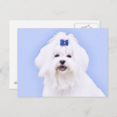 Maltesische Malerei - Niedliche Originalkunst des  Postkarte (Vorne/Hinten)