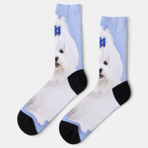 Maltesische Malerei - Niedliche Originalkunst des Socken