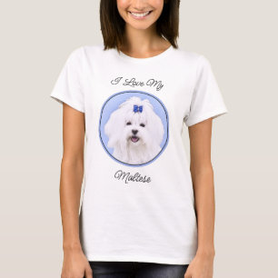 Maltesische Malerei - Niedliche Originalkunst des T-Shirt
