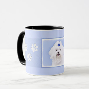 Maltesische Malerei - Niedliche Originalkunst des  Tasse