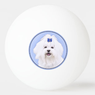 Maltesische Malerei - Niedliche Originalkunst des Tischtennisball