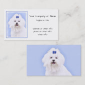 Maltesische Malerei - Niedliche Originalkunst des Visitenkarte (Vorne/Hinten)