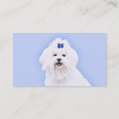 Maltesische Malerei - Niedliche Originalkunst des Visitenkarte (Rückseite)