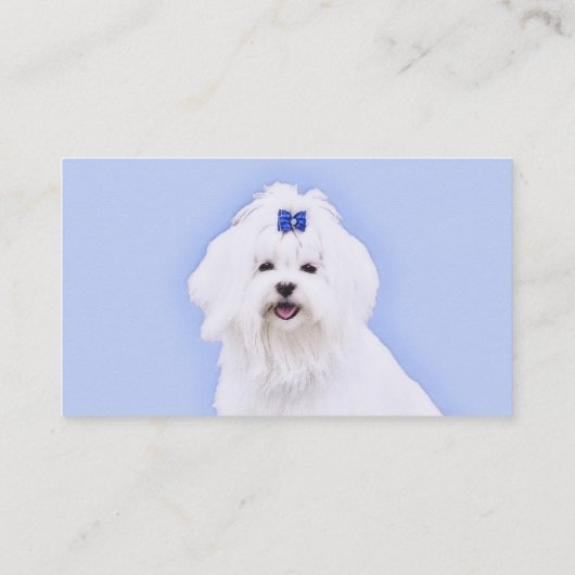 Maltesische Malerei - Niedliche Originalkunst des Visitenkarte (Rückseite)