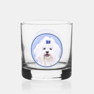 Maltesische Malerei - Niedliche Originalkunst des Whiskyglas