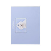 Maltesische Malerei - Niedliches Original Hundekun Notizblock (Rotiert)