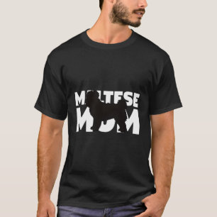 Maltesische Mama Hoodie Dog Maltesisches Geschenk T-Shirt