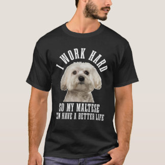 Maltesische Mama Hund Vater Funny maltesisch T-Shirt