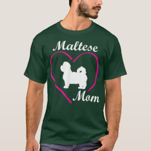 Maltesische Mama Maltese Hund Mama Maltesisch Love T-Shirt