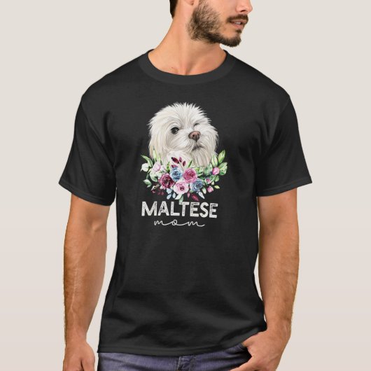 Maltesische Mama T-Shirt (Vorderseite)