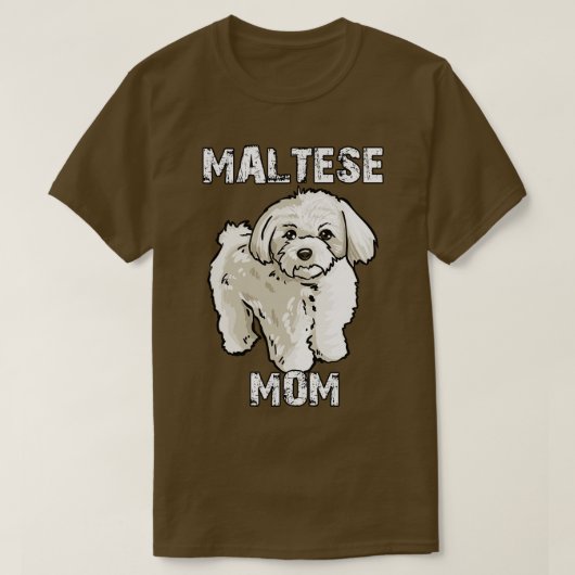 maltesische Mama T-Shirt (Design vorne)