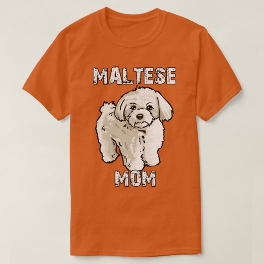 maltesische Mama T-Shirt (Design vorne)