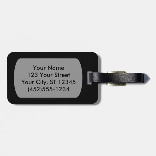 Maltesische Pudelmischung des Babys oder maltipoo Gepäckanhänger (Rückseite horizontal)