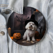 Maltesische Pumpkins Halloween Beängstigend Button (Beispiel)