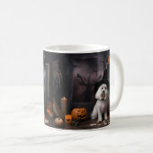 Maltesische Pumpkins Halloween Beängstigend Kaffeetasse (VorderseiteRechts)