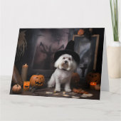 Maltesische Pumpkins Halloween Beängstigend Karte (Vorderseite)