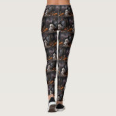 Maltesische Pumpkins Halloween Beängstigend Leggings (Rückseite)