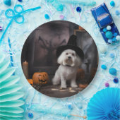 Maltesische Pumpkins Halloween Beängstigend Pappteller (Party)