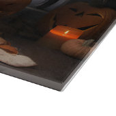 Maltesische Pumpkins Halloween Beängstigend Schneidebrett (Ecke)