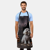 Maltesische Pumpkins Halloween Beängstigend Schürze (Getragen)