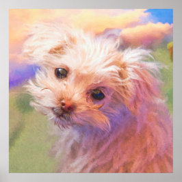 Maltesische Rescue Welpe Tag 1 "The WEE ONE" Poste Poster