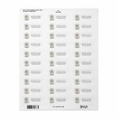 Maltesische Rücksendeadresse Mail Labels Stickers (Vorne)