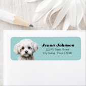 maltesische Rücksendeadressen-Aufkleber (Insitu)