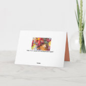 Maltesische Saisons Blätter Design Feiertagskarte (Rückseite)