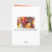 Maltesische Saisons Blätter Design Feiertagskarte (Rückseite)