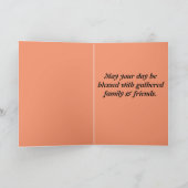 Maltesische Saisons Blätter Design Feiertagskarte (Innenseite)