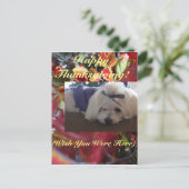 Maltesische Saisons Blätter Design Feiertagspostkarte (Stehend Vorderseite)