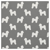 Maltesische Silhouetten der Hunde Stoff (Muster)