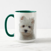 Maltesische Terrier personalisierte Mug Tasse (Links)
