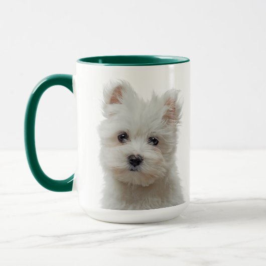Maltesische Terrier personalisierte Mug Tasse (Links)