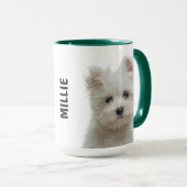 Maltesische Terrier personalisierte Mug Tasse (VorderseiteRechts)