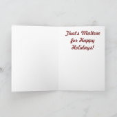 Maltesische Thema-Weihnachtskarte Feiertagskarte (Innenseite)