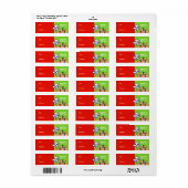 Maltesische Weihnachtsgeschenke Tags Red Green (Vorne)