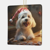 Maltesische Weihnachtskost Feiertag Keramikornament (Links)