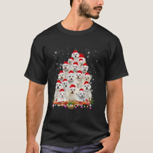 Maltesische Weihnachtsmannmütze Weihnachtsbaum Lic T-Shirt