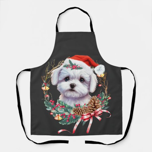 Maltesische Welpenweihe, maltesischer Hund Schürze (Vorderseite)