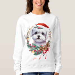 Maltesische Welpenweihe, maltesischer Hund Sweatshirt