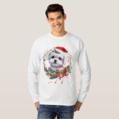 Maltesische Welpenweihe, maltesischer Hund T-Shirt (Vorne ganz)