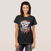 Maltesische Welpenweihe, maltesischer Hund T-Shirt (Vorne ganz)